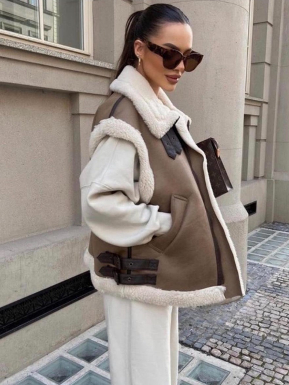 Zara ZW Collection Double Faced Vest